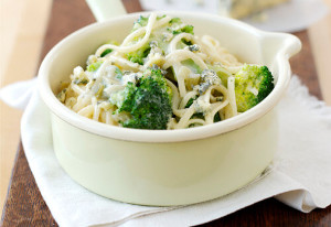 budget broccoli celery and cheese linguine