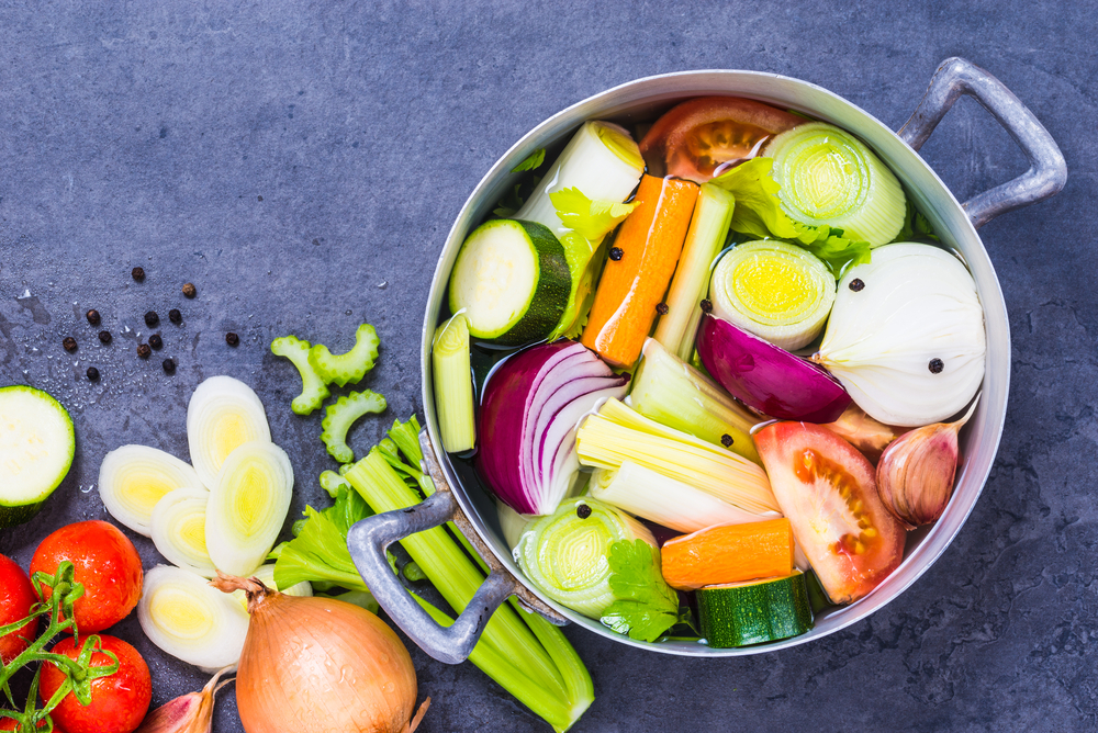 campbells cooking pot full of vegetables 