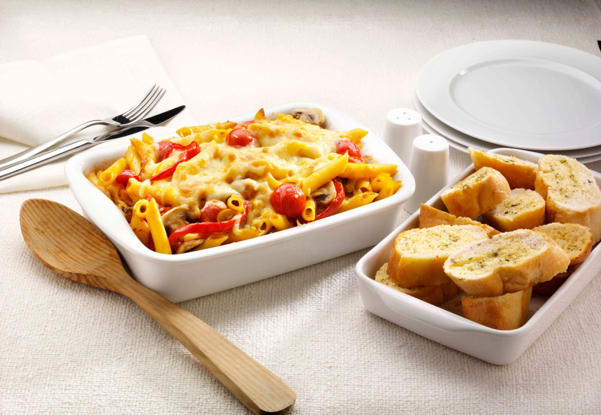 Pasta, Cheese and Vegetable Bake