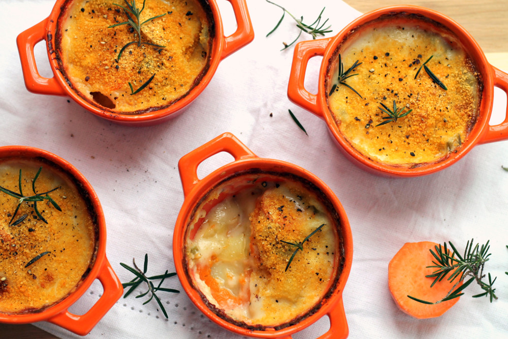 Mini Root Vegetable Gratins