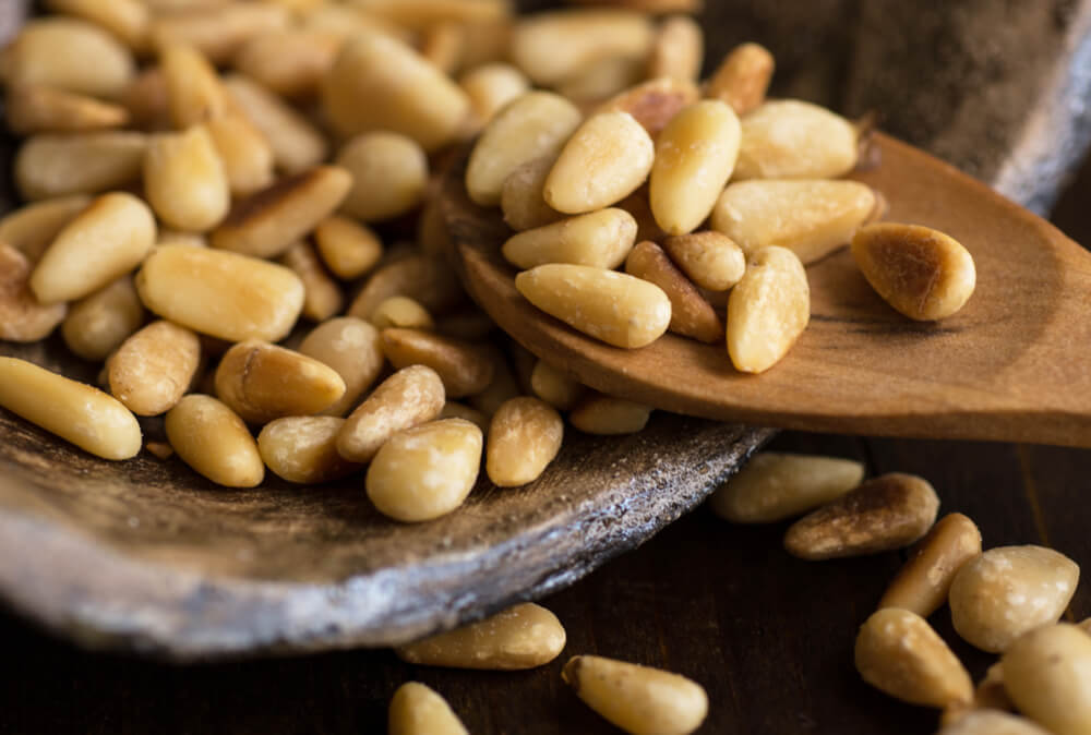 Roasted Pine Nuts for Soup