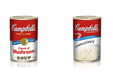 Cambell's Soup cans lined up
