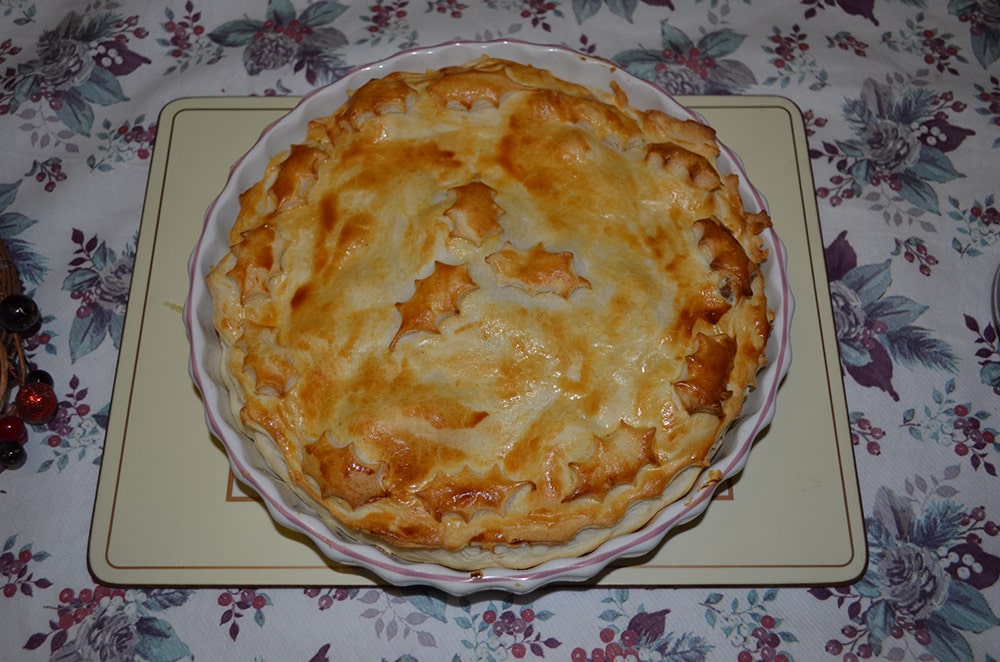 Christmas dinner pie