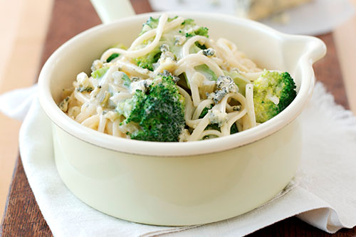 Broccoli, Celery and Cheese Linguine