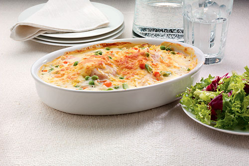 Cheesy Chicken and Rice Casserole