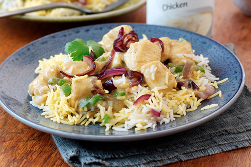 Creamy Shortcut Chicken And Vegetable Biryani