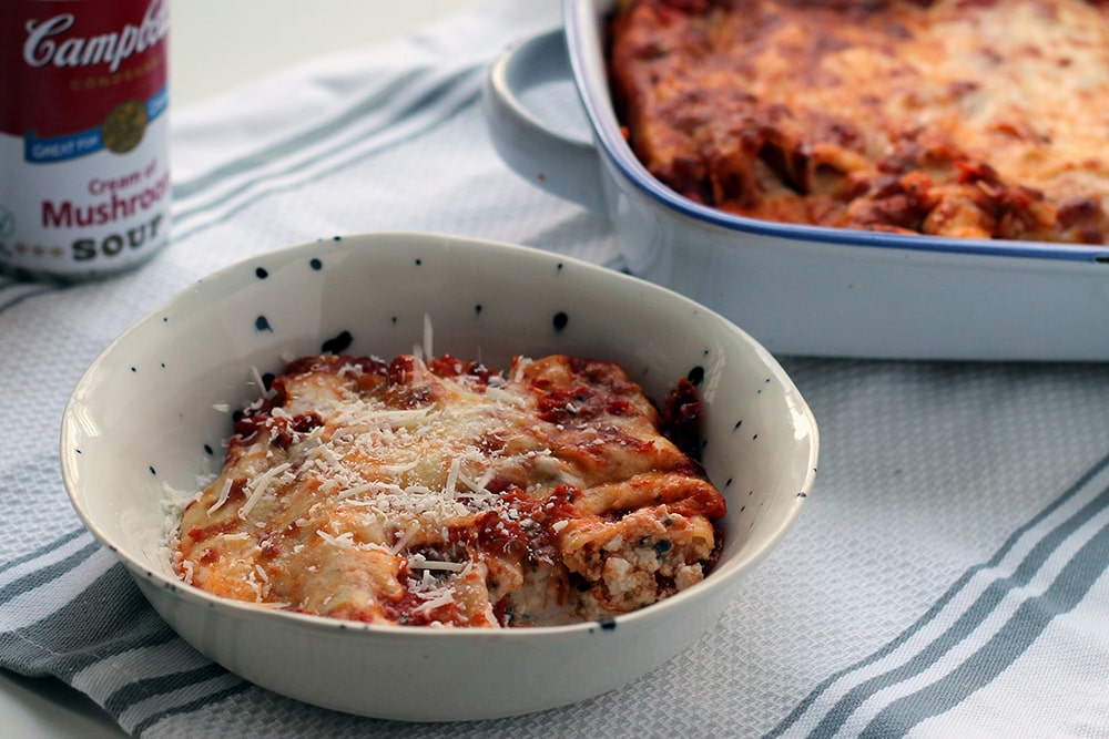 Mushroom & Ricotta Cannelloni